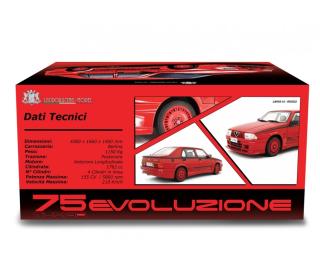 Alfa 75 1.8i Turbo Evoluzione 1987  rot Laudoracing 1:12 Resinemodell (Türen, Motorhaube... nicht zu öffnen!)